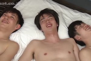 Young asian boys are mad about sucking ducks and licking ass holes