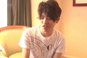 Sexy teenaged asian guys are starting making out insanely passionate