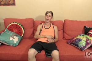 Extremely sinful good-looking blonde has a lot of sex toys
