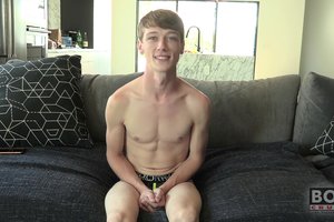 Sneaky dude is tracing his hand down his body and into his bottoms