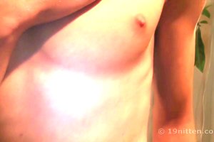 Young naive boy is trying out different masturbation techniques