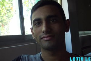 First he likes to feel soft touch of hand and than nasty licking