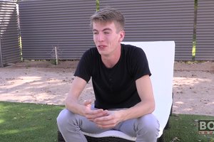 Frisky boy . is getting nude and rubbing his loaded dick with a lotion