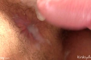 unstoppable twink is cumming right on his lover's sexy ass