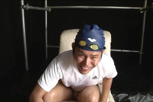 Fat lustful cock is slowly squeezing in a tight chocolate hole