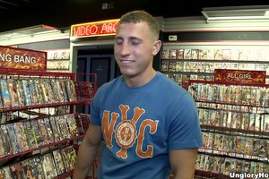 Naive guy is closing his eyes and opening his mouth while facing a blow hole