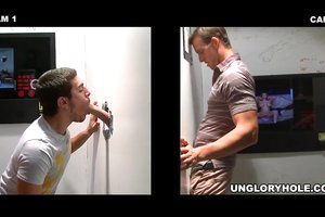 Dudes mouth were made for a nasty blowjob and sinful handjob