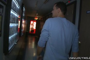 Lovely guy is trying really hard to give the best deepthroat he can