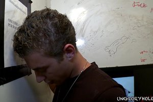 mind blowing hottie is here to get his mouth fucked through a glory hole