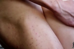 Passionate couple of twinks is fucking and moaning in the kitchen
